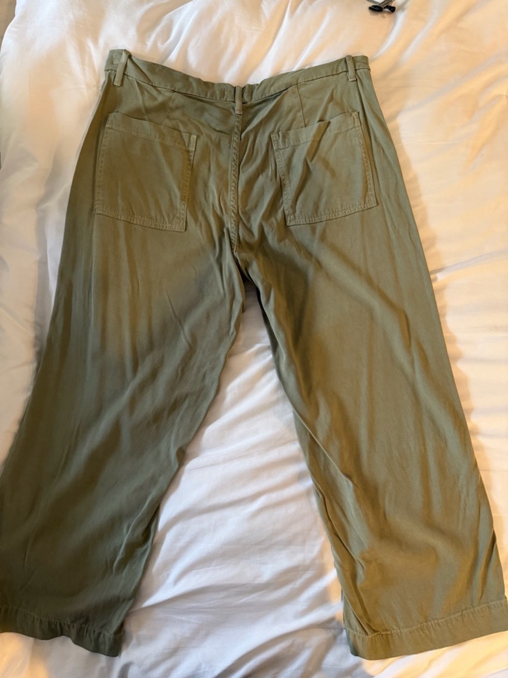 Women’s Wide Leg Utility Pants in Olive Green